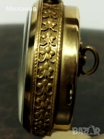 Стар механичен будилник, настолен часовник, снимка 6 - Антикварни и старинни предмети - 52153025