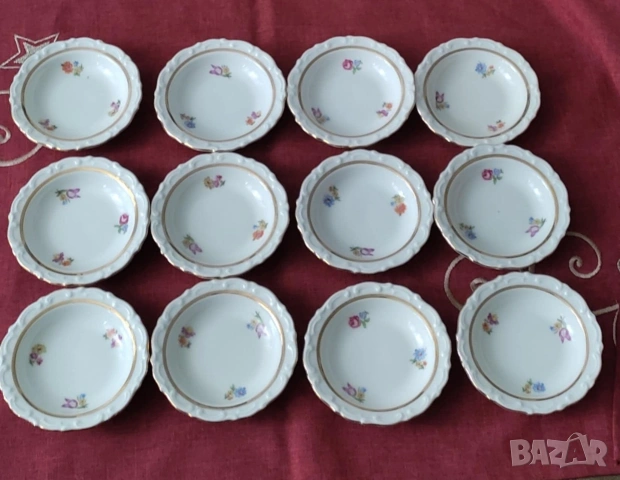 Комплект порцеланови чинии за сладко" Kahla"* 12 броя, снимка 2 - Сервизи - 53173518