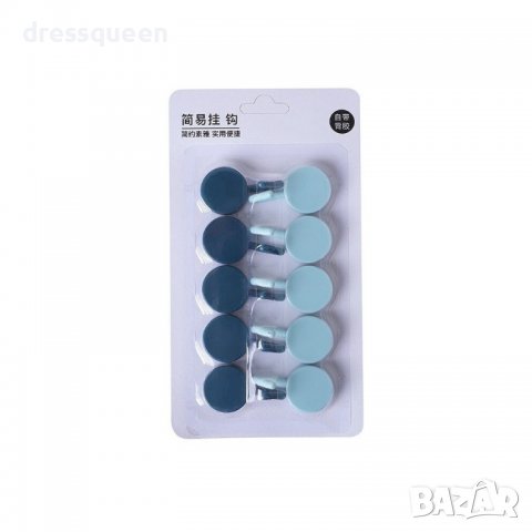 2941 Цветни самозалепващи закачалки - универсални, снимка 2 - Други стоки за дома - 35355868