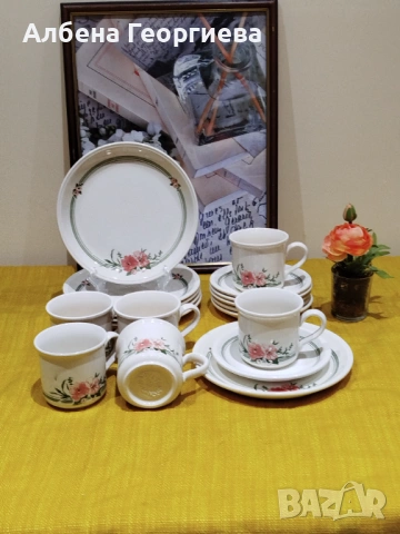 Английски комплект за закуска BILTONS COLOROLL ENGLAND 🍳 🍵🌹, снимка 13 - Сервизи - 53060143