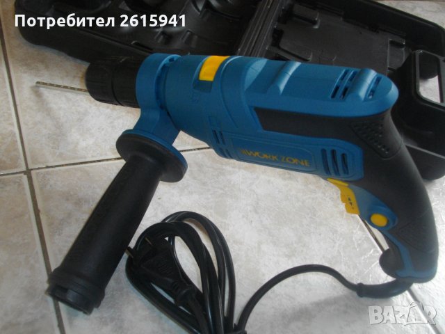 ОРИГИНАЛНА НЕМСКА Почти Нова-500 Вата Ударна Бормашина-Дрелка Отлична Workzone SB 500 WZ, снимка 10 - Бормашини - 33016670