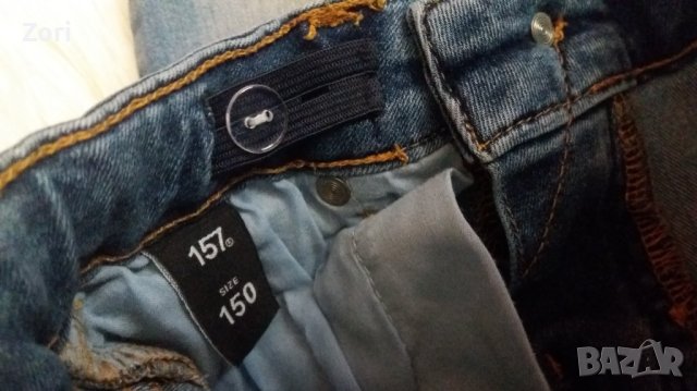 СУПЕР СЛИМ дънки за ръст 150см - ХХС размер , снимка 4 - Детски панталони и дънки - 40764282