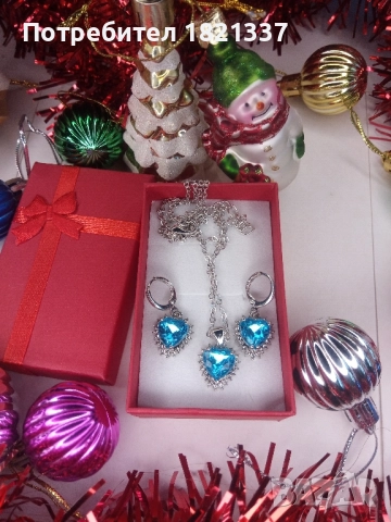 Комплект колие и обици , снимка 9 - Бижутерийни комплекти - 52741709