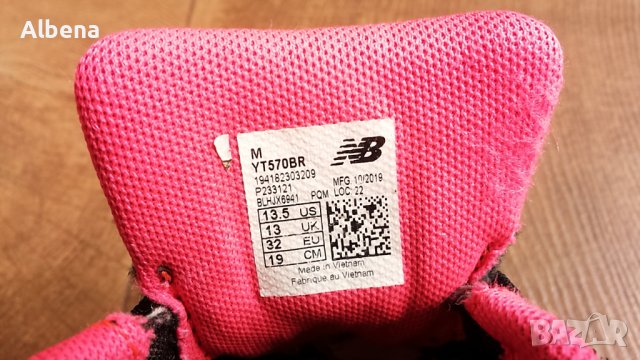 NEW BALANCE 570 Размер EUR 32 / UK 13 детски маратонки 156-12-S, снимка 13 - Детски маратонки - 37495509