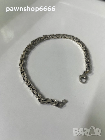 Сребърна гривна 925, снимка 6 - Гривни - 52909555