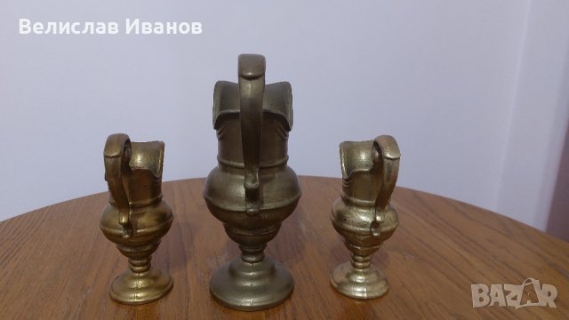 Бронзови кани. Масивни , без забележки.Комплект, снимка 4 - Антикварни и старинни предмети - 43604231