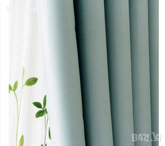 Плат блекаут в цвят тюркоаз , снимка 3 - Пердета и завеси - 52057219