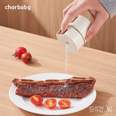 Магнитни стъклени буркани за подправки – 6 броя, снимка 2 - Аксесоари за кухня - 52988664