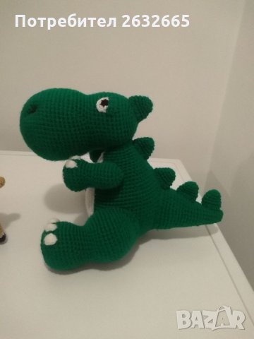 Плетени играчки - динозавър , снимка 2 - Плюшени играчки - 35117865