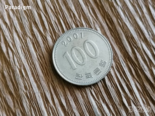 Монета - Южна Корея - 100 вона | 2001г.