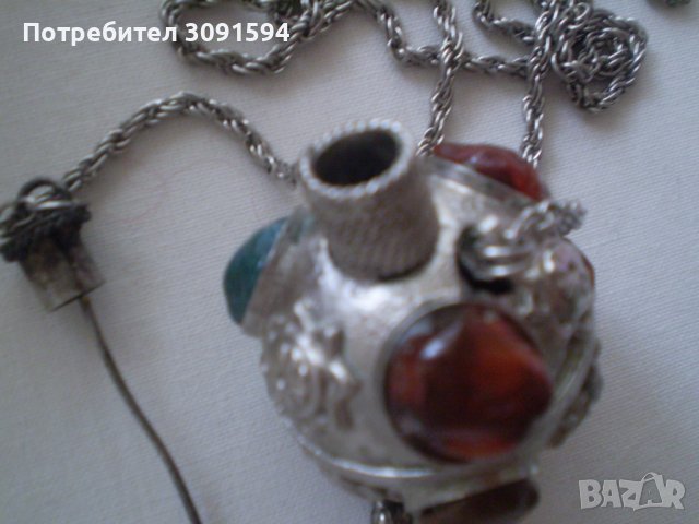 колекционерско шишенце за парфюм инкрустирано , снимка 9 - Антикварни и старинни предмети - 37124108