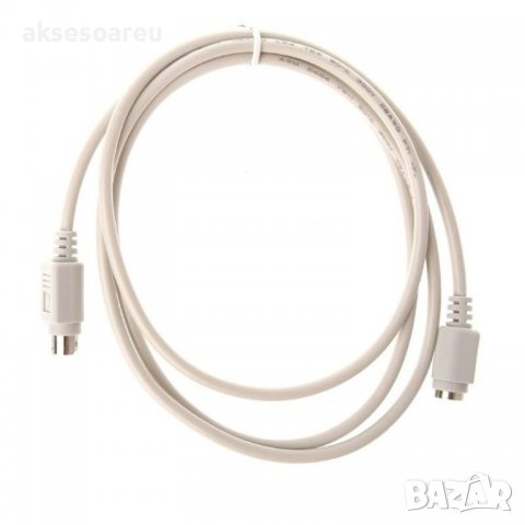 Удължител кабел разклонител PS / 2 за клавиатура мишка букса мъжка към женска 6 пинов преходник за к, снимка 7 - Други - 38404751