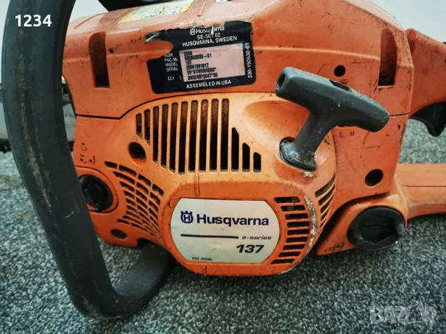 Бензинов верижен трион бензинопил HUSQVARNA 137 резачка за дърва , снимка 3 - Градинска техника - 51287699