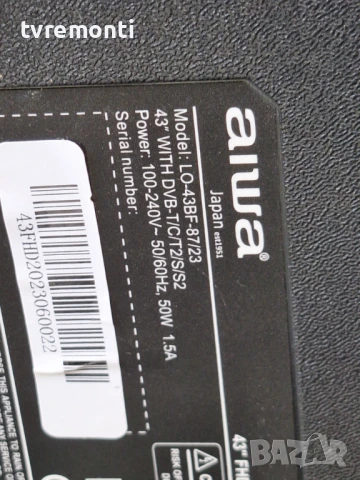 подсветка от дисплей HV430FHB-GOA от Телевизор Aiwa модел LO-43BF-87/23, снимка 5 - Части и Платки - 50999116