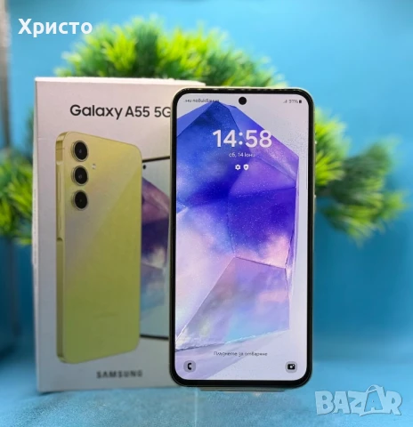 ГАРАНЦИОНЕН!!! Samsung Galaxy A55, 8GB, 256GB, 5G, Awesome Lemon 