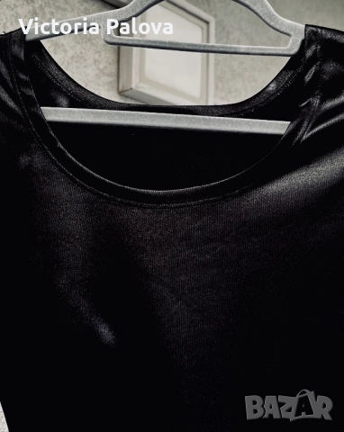 Черна блуза-боди, снимка 3 - Корсети, бюстиета, топове - 51640191