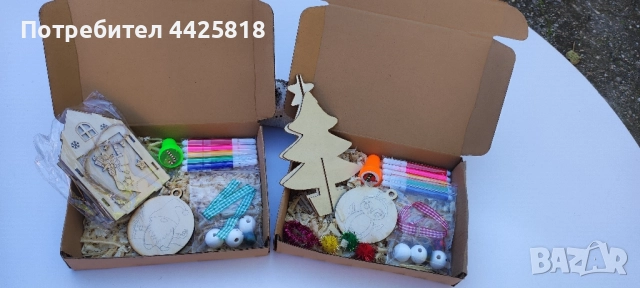 Детска Коледна креативна кутия, снимка 4 - Рисуване и оцветяване - 52250856