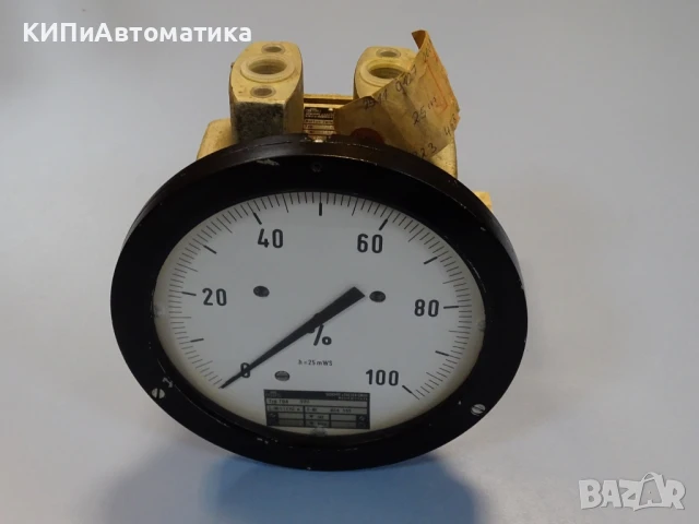 Диференциален манометър Schopper& Faeser Typ TDA 370 Barton-Zelle 224 h=25mWS, снимка 3 - Резервни части за машини - 50504922