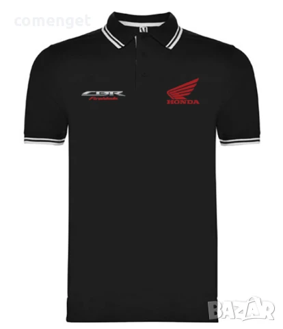 Мъжки поло тениски ХОНДА / HONDA CBR RACING, тип лакоста - 6 цвята!, снимка 6 - Тениски - 50985662