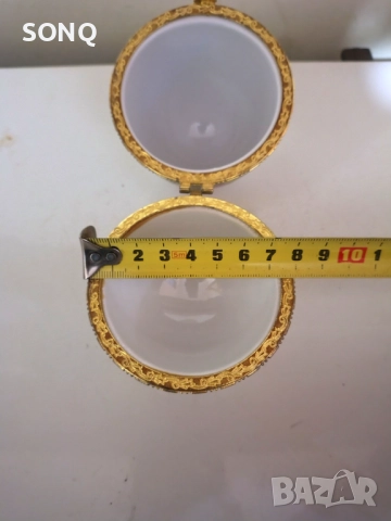 Порцеланово Яйце-Кутия за Бижута-Лимож, снимка 8 - Антикварни и старинни предмети - 52829431