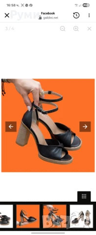 Дамски сандали, Galdini, 40н., снимка 3 - Сандали - 50537132