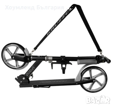 Стабилна сгъваема тротинетка до 110кг с големи колела, снимка 3 - Велосипеди - 50496518