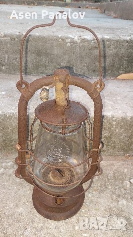 Старинна немска газена лампа/фенер-323, снимка 1 - Антикварни и старинни предмети - 43125614