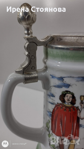 Халба за бира BMF Rein-Zinn W. Germany. Маркировка използвана в периода 1949-1990 година., снимка 6 - Чаши - 44853419