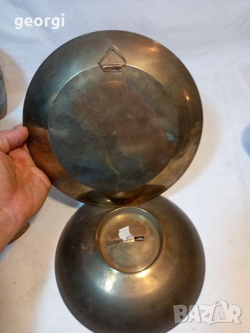 Немски месингови ръчноизрисувани съдове , снимка 7 - Декорация за дома - 38162972