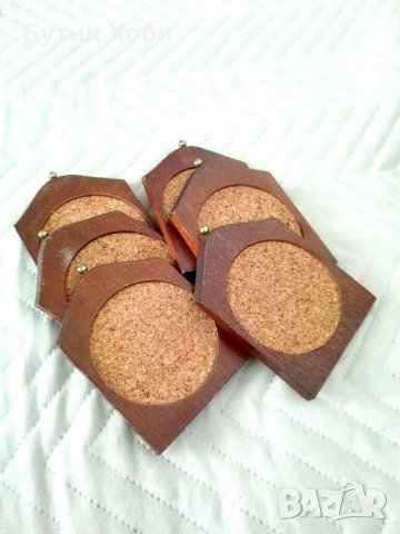 Рядък комплект поставка и подложки, снимка 6 - Антикварни и старинни предмети - 33178995