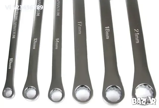 Ключове Екстра дълги звездогаечни от 8 до21 мм 6ч . Mar-Pol, снимка 3 - Ключове - 51467409