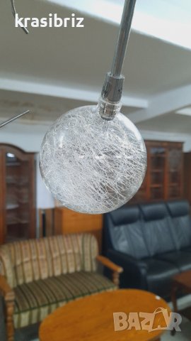 Абажур с Прозрачни Глобусни Топки-внос от Германия! , снимка 5 - Полилеи - 38848538