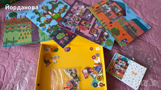  Движещи се картини Djeco - Животни от фермата, снимка 3 - Игри и пъзели - 51918024