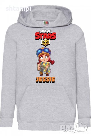 Детски Суитчър/Суитшърт Jessie 1,Brawl Stars,Игра,Подарък,Изненада,Забавление,Рожден Ден, снимка 2 - Детски анцузи и суичери - 38314539