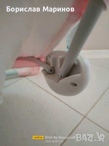 Бебешка електрическа люлка -розова, снимка 7 - Детски люлки - 51634479