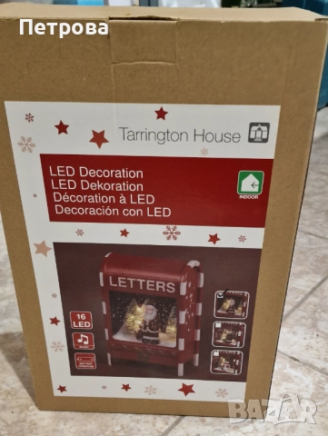 Коледна декорация пощенска кутия с LED, снимка 2 - Други стоки за дома - 52906281