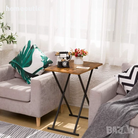 ПРОМОЦИЯ Компактна сгъваема маса с регулируема височина BF16BZ01, снимка 6 - Маси - 50780586