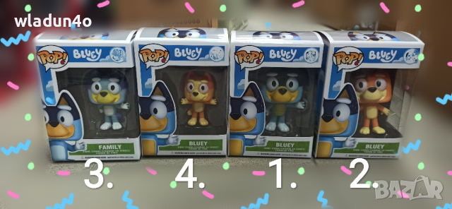 Bluey Bingo плюшени  Блуи Бинго,Funko pop,фигурки-13лв, снимка 12 - Плюшени играчки - 40355398