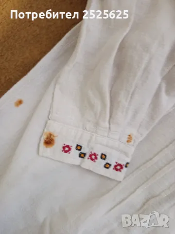 Старинна мъжка кенарена риза, снимка 4 - Други стоки за дома - 49934633