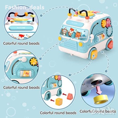 Нова детска играчка Автобус със светлина и музика дете бебе подарък игра, снимка 3 - Музикални играчки - 40828790