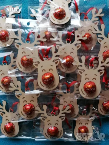 Персонализирано коледно еленче - дървена играчка за елха, снимка 3 - Коледни подаръци - 43032510