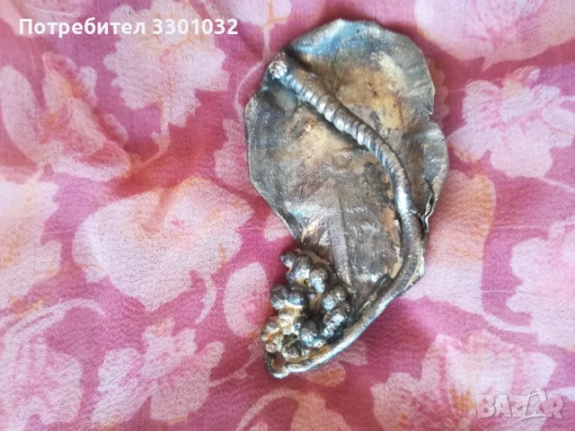 Ръчно изработена метална брошка СБХ, снимка 3 - Други - 50552436