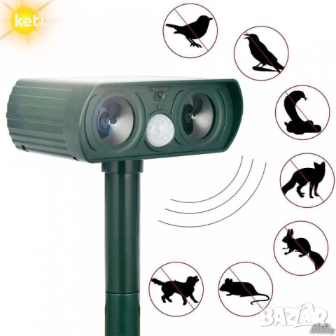 Соларен уред за прогонване на животни от двор и градина, снимка 4 - Други - 53040835