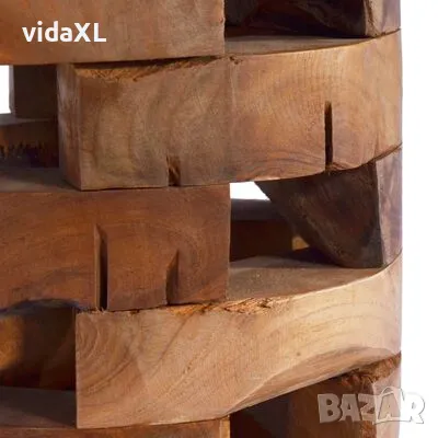 vidaXL Нощно шкафче, 30x30x45 cм, тиково дърво масив(SKU:288808), снимка 4 - Шкафове - 48763560