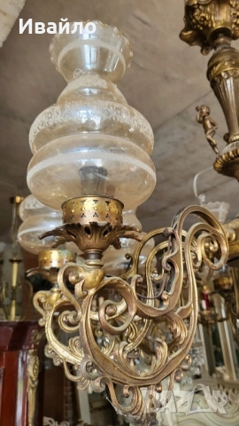 Бронзови полилеи 065, снимка 4 - Полилеи - 52025927