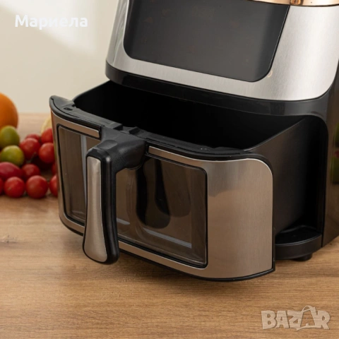 Уред за готвене без мазнина AirFryer Sonymax SN 80185, 10 литра, 3000W, снимка 3 - Уреди за готвене на пара - 53178849