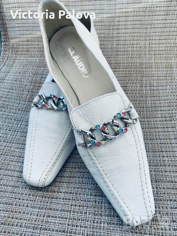 Красиви модерни обувки-лоуфъри CLAUDIO Италия, снимка 12 - Дамски ежедневни обувки - 32502240