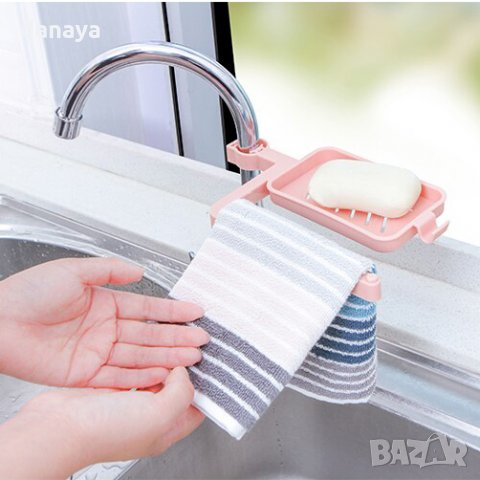 1394 Органайзер за мивка поставка за смесител за душ или мивка, снимка 3 - Органайзери - 28047725