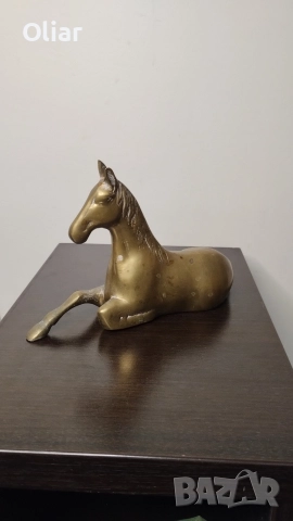 Изключително красива статуетка на кон. Месинг. , снимка 3 - Статуетки - 52959290