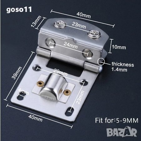 панти за стъклени вратички на мебели, снимка 5 - Секции и витрини - 36738605